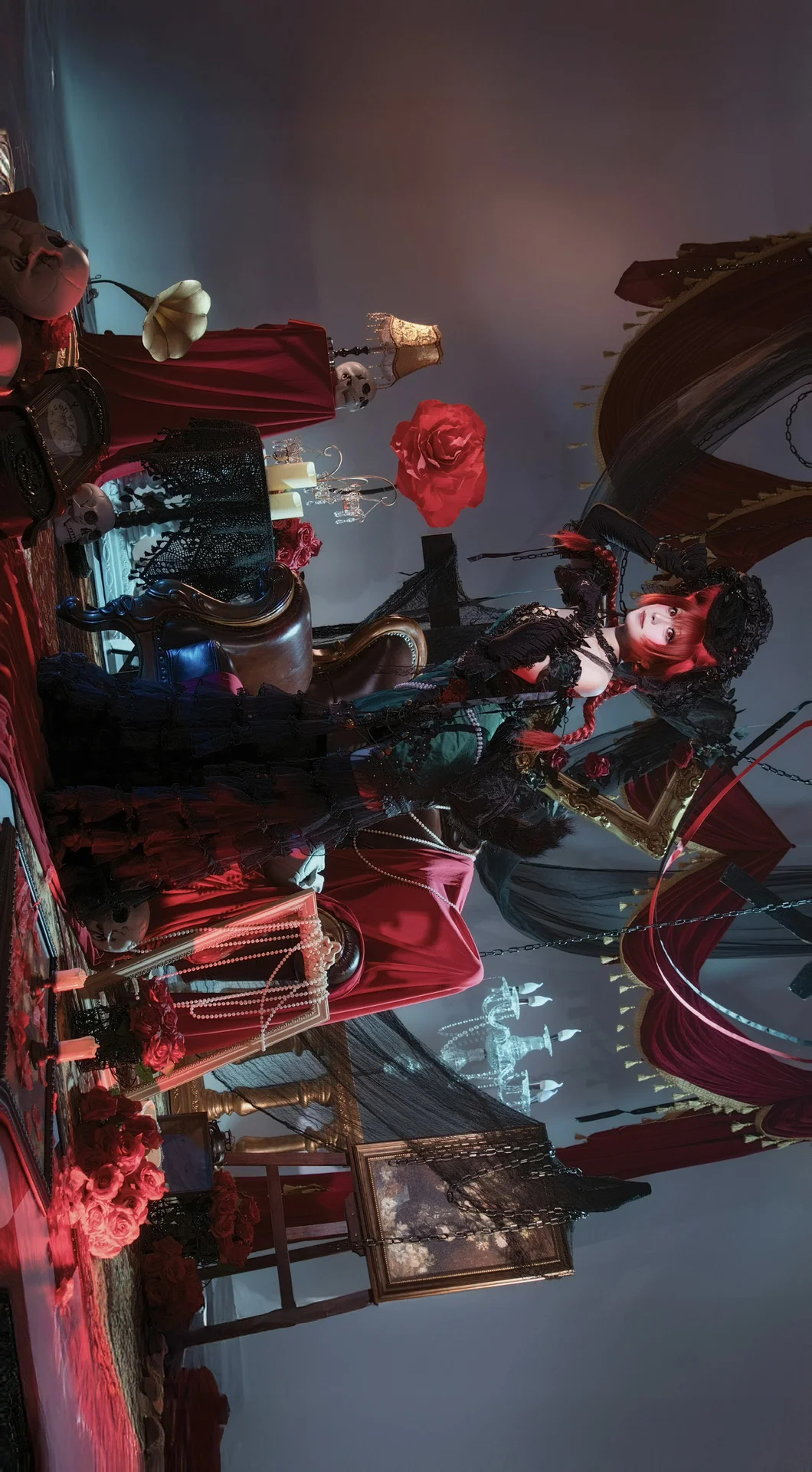 cosplay, 东方project, 火焰猫燐cos, 黑丝, 暗黑哥特风 - 第3张