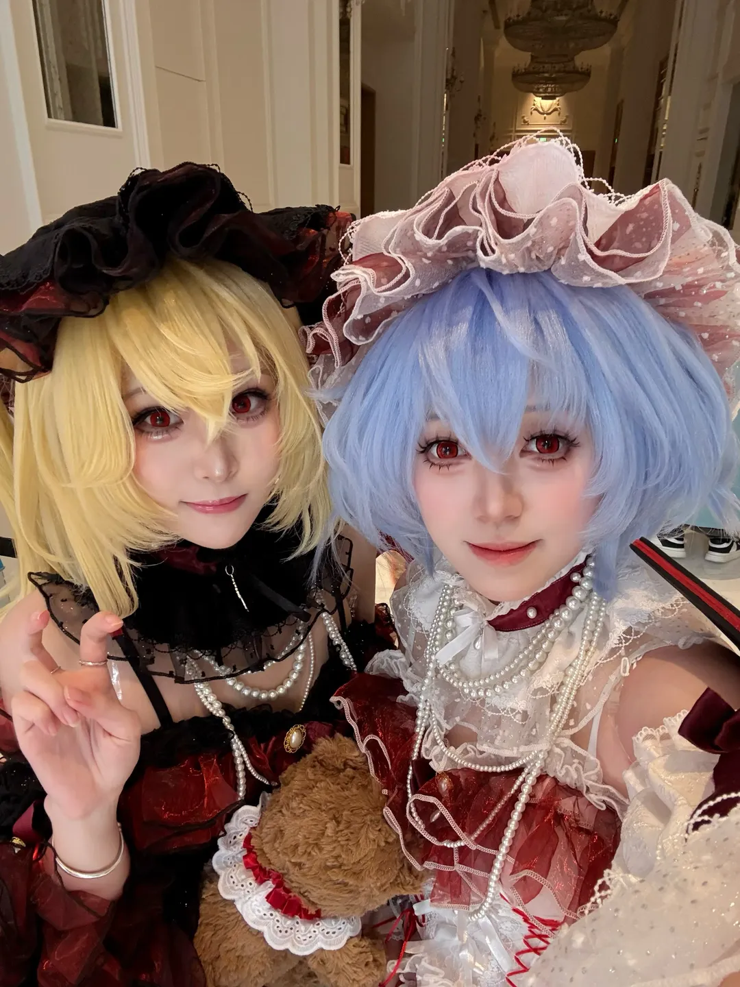 东方project, 哥特萝莉, 蕾丝袜, 背德组cos, 恶魔翅膀 - 第5张
