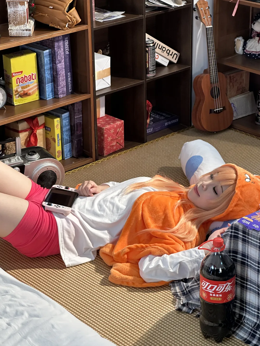 干物妹！うまるちゃん, コスプレ撮影, おうちでの日常, 土間埋コスプレ, インドア属性 - 8枚目