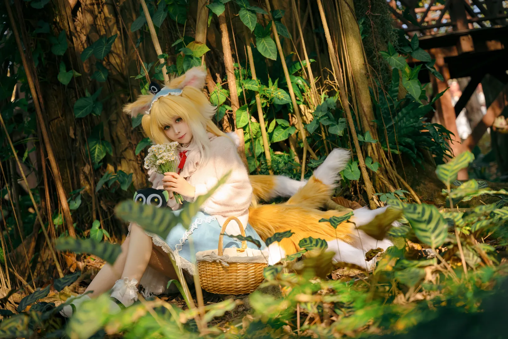 治愈系, 明日方舟, 铃兰cos, cosplay摄影, 森林光影 - 第4张