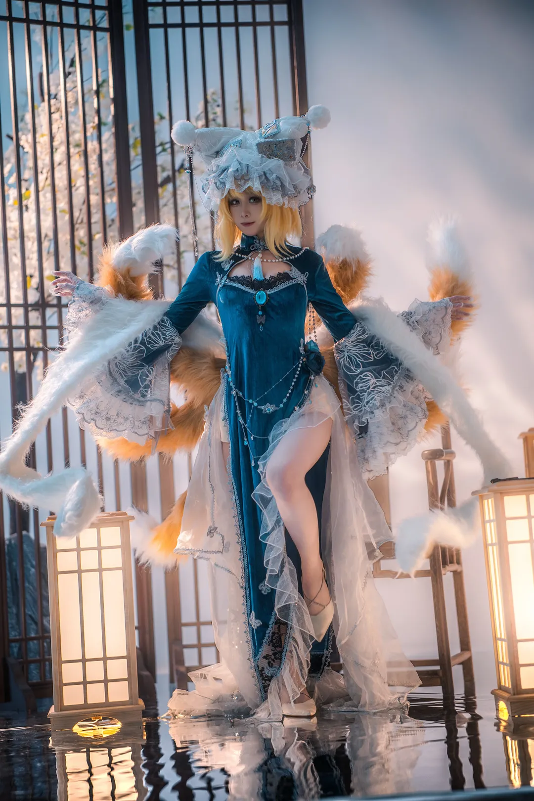 东方project, 九尾狐cos, 兽耳娘cos, 八云蓝cos, 幻想乡扮演 - 第12张