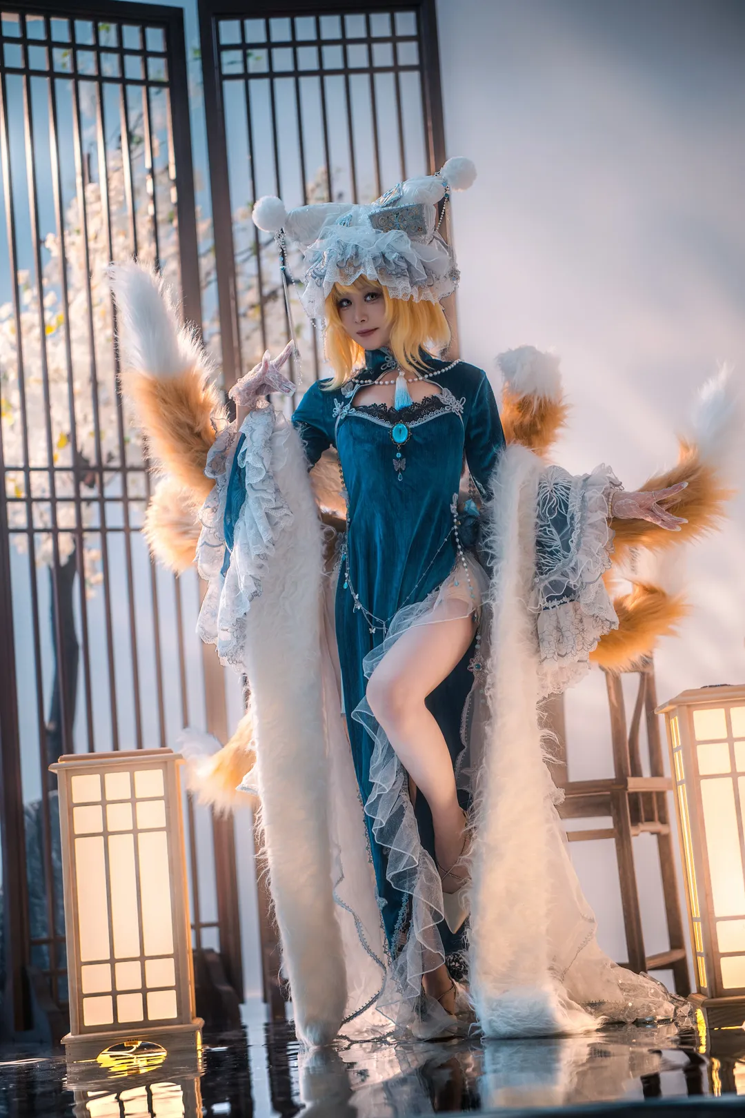 东方project, 九尾狐cos, 兽耳娘cos, 八云蓝cos, 幻想乡扮演 - 第2张