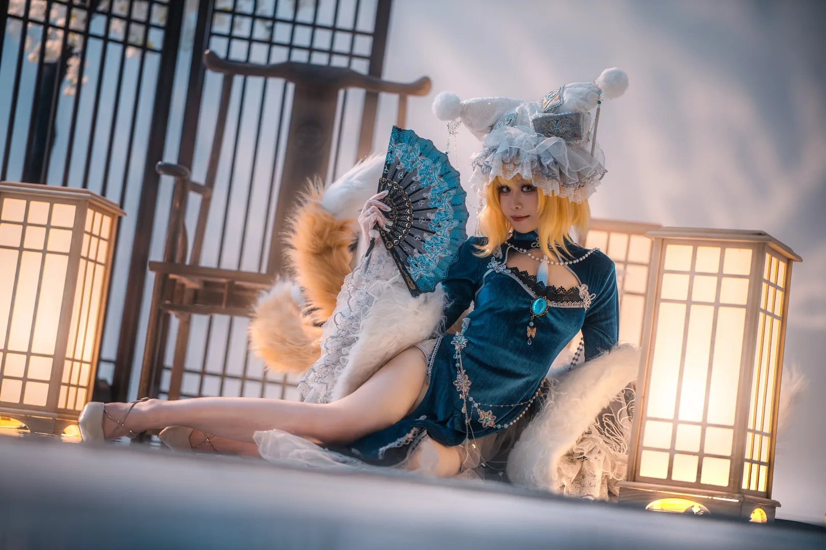 东方project, 九尾狐cos, 兽耳娘cos, 八云蓝cos, 幻想乡扮演 - 第4张