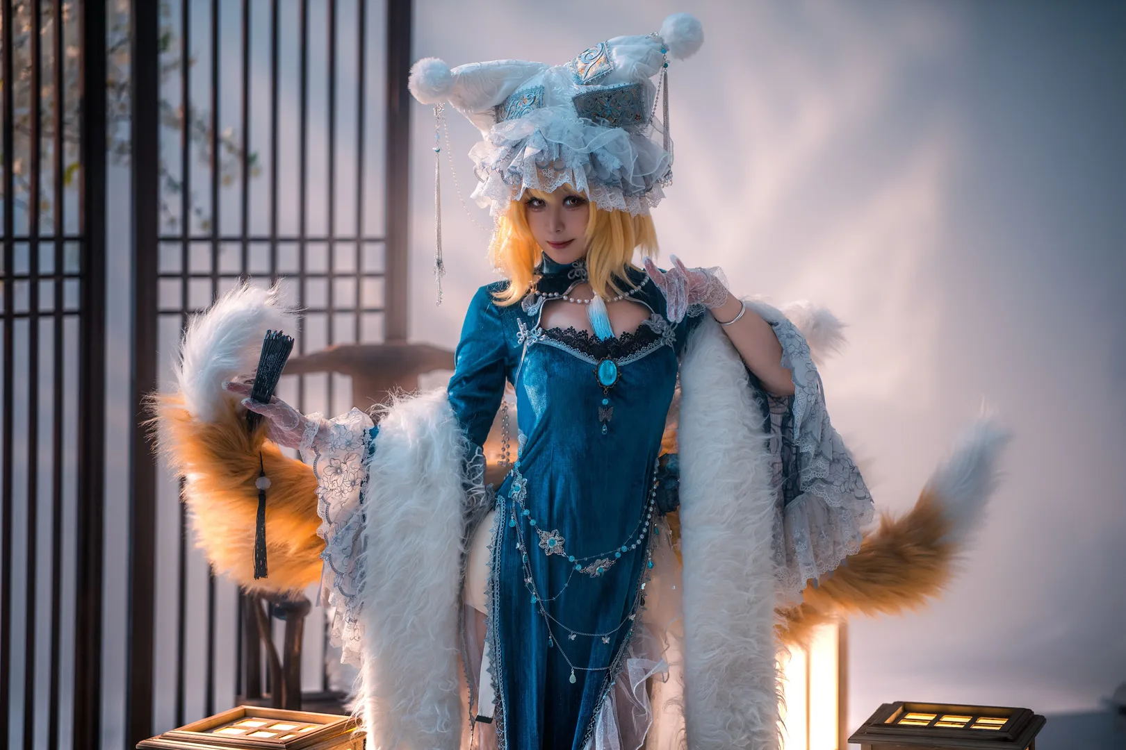 东方project, 九尾狐cos, 兽耳娘cos, 八云蓝cos, 幻想乡扮演 - 第7张