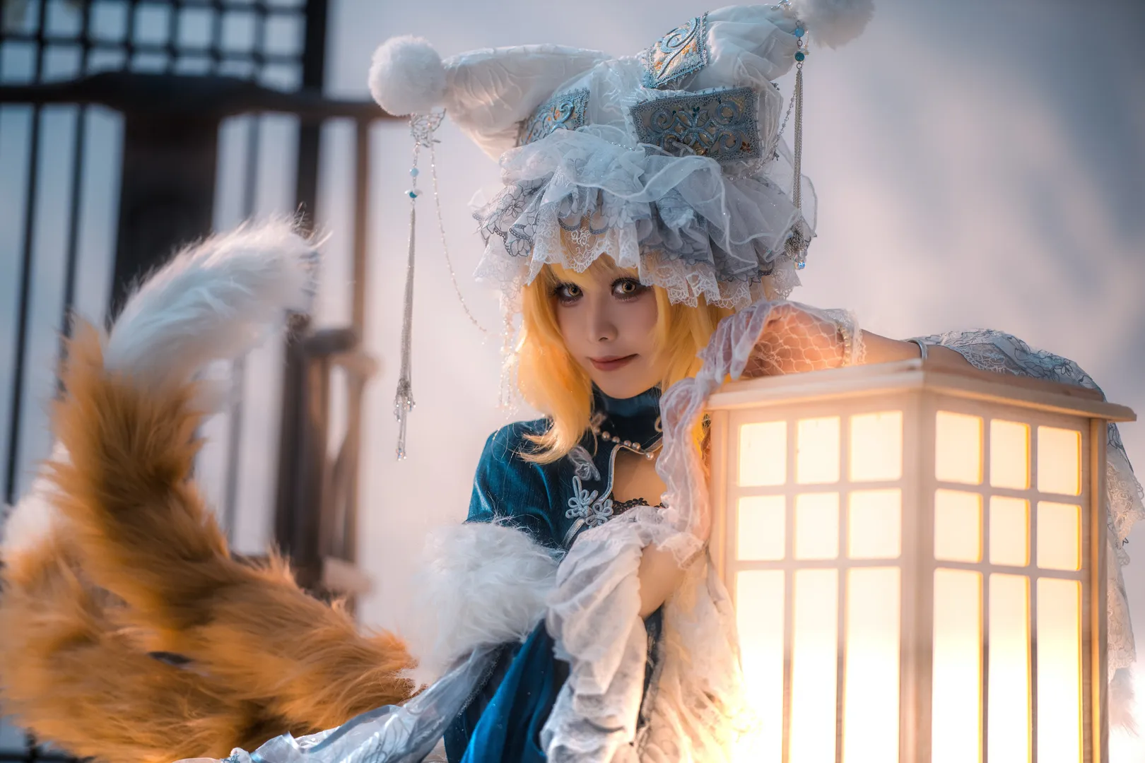 东方project, 九尾狐cos, 兽耳娘cos, 八云蓝cos, 幻想乡扮演 - 第9张
