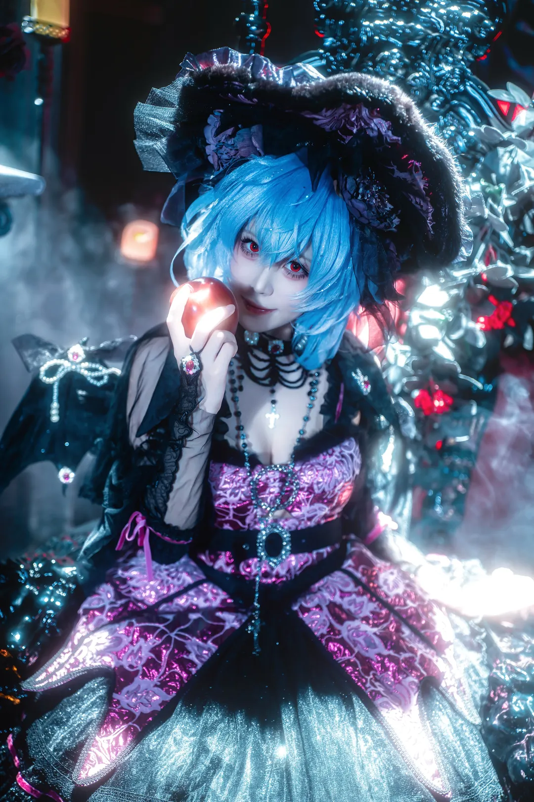 東方Project, レミリアコスプレ, ゴシック・ロリータ, 吸血鬼コスプレ, ダークスタイル写真 - 3枚目