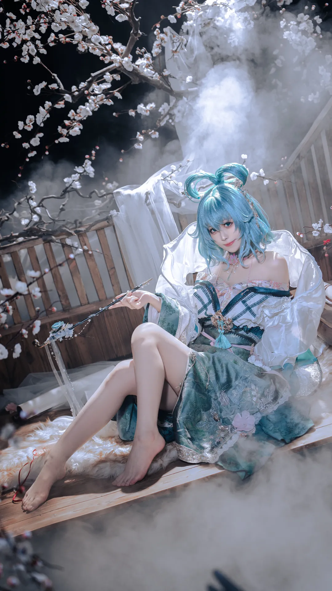 古风摄影, 东方project, 霍青娥cos, 国风cosplay, 玄幻人像 - 第1张
