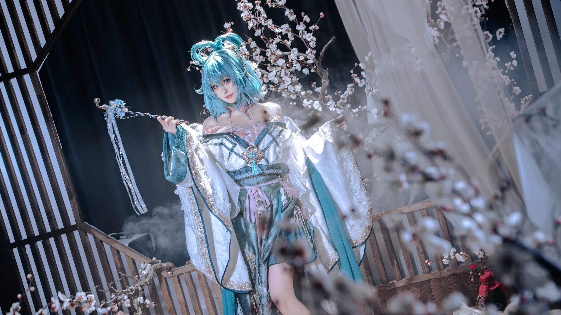 古风摄影, 东方project, 霍青娥cos, 国风cosplay, 玄幻人像 - 第4张