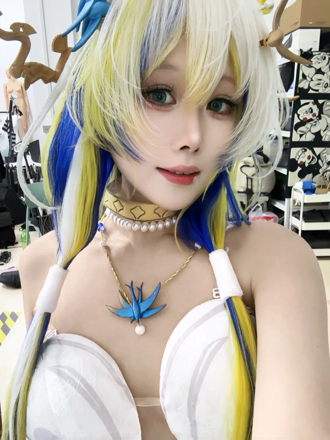 cosplay, 黍cos, 明日方舟, 龙角, 长裙