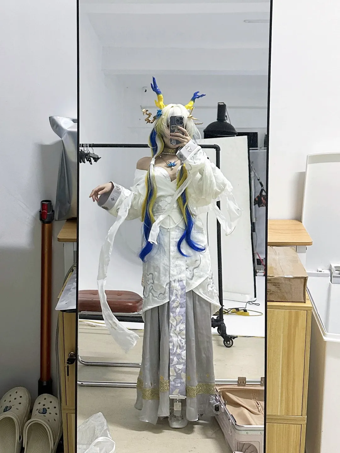 cosplay, 黍cos, 明日方舟, 龙角, 长裙 - 第4张
