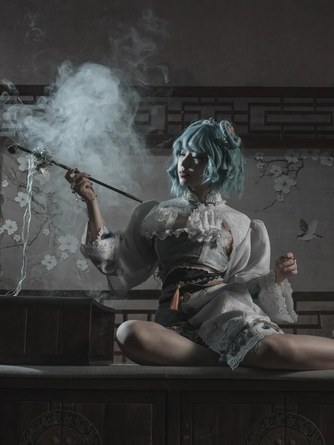 霍青娥cos, 国风, cosplay摄影, 东方神灵庙, 丝袜cos