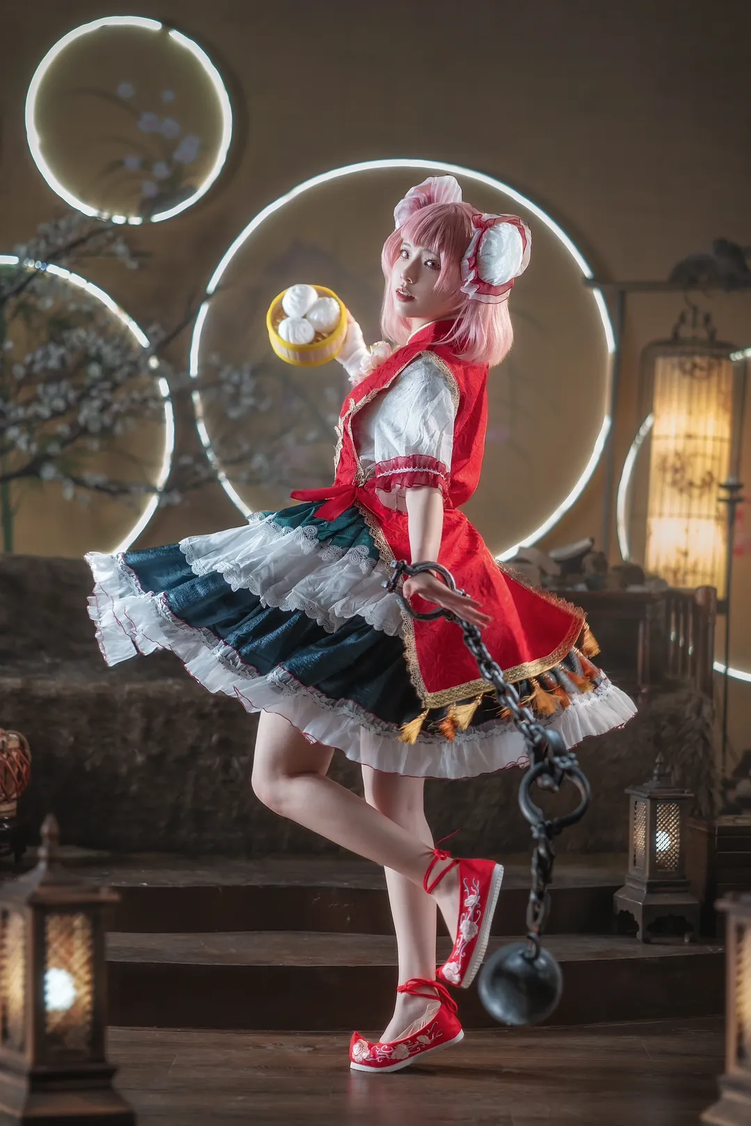 东方Project, cosplay心得, 茨木华扇cos, 飘逸感照片, 铁球道具 - 第2张
