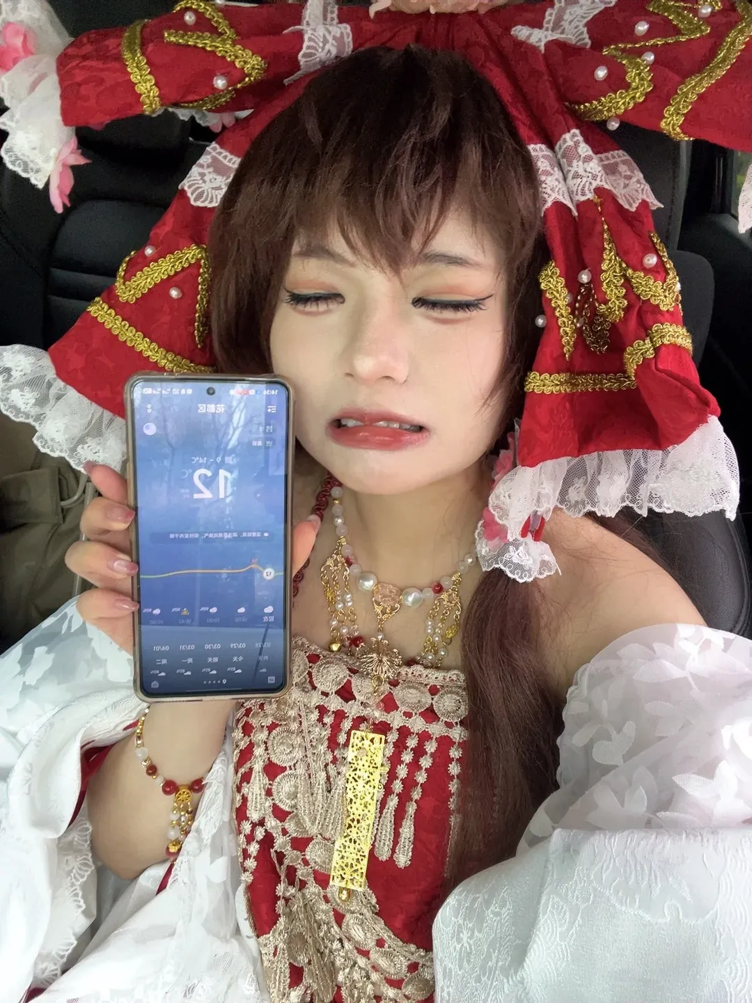 cosplay, 博丽灵梦cos, 东方project, 幻想乡, 冰冻符卡 - 第1张