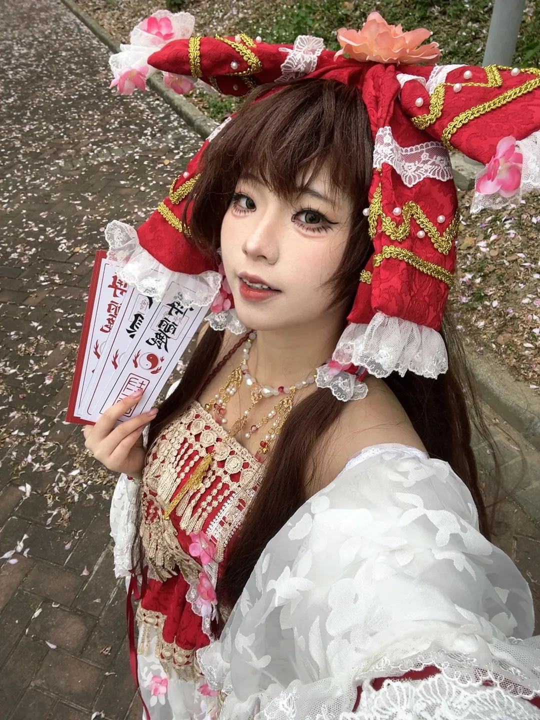 cosplay, 博丽灵梦cos, 东方project, 幻想乡, 冰冻符卡 - 第2张