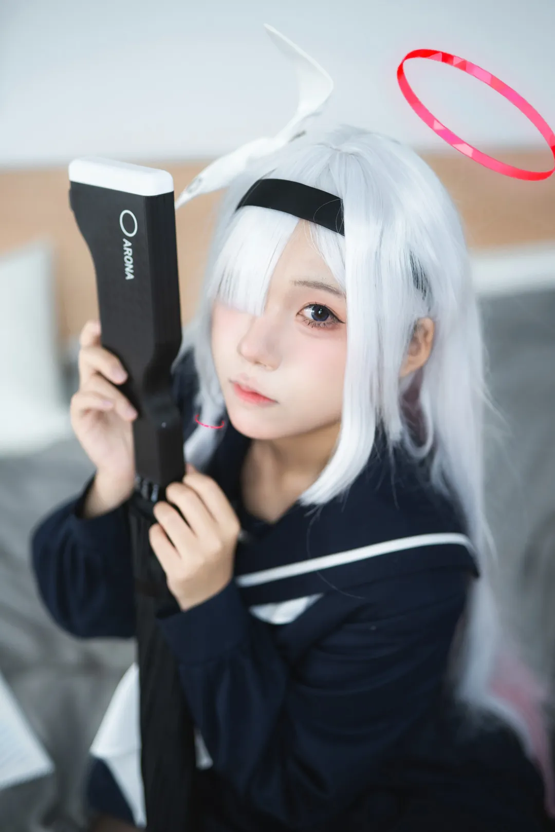 蔚蓝档案, 普拉娜cos, 黑丝cos, 水手服cos, 生活感cosplay - 第1张