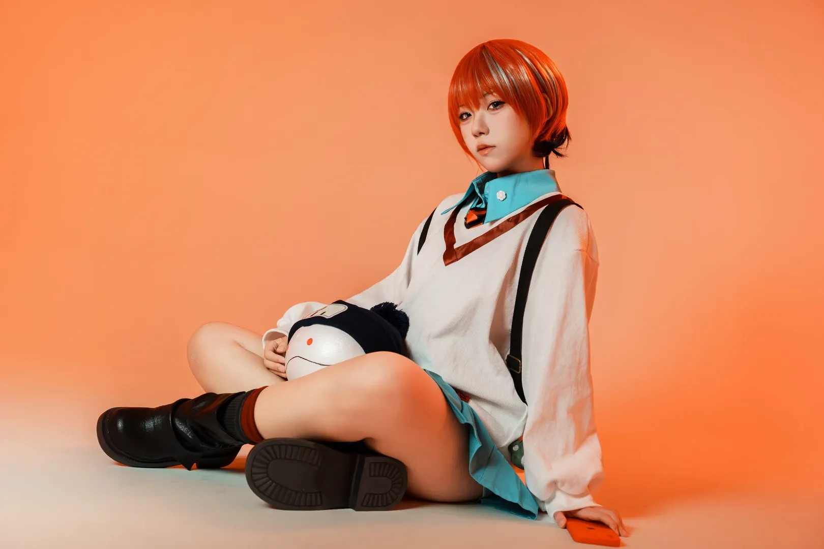 cosplay, 玛秋cos, 高达GQUUUUUX, 天手让叶, 橙发