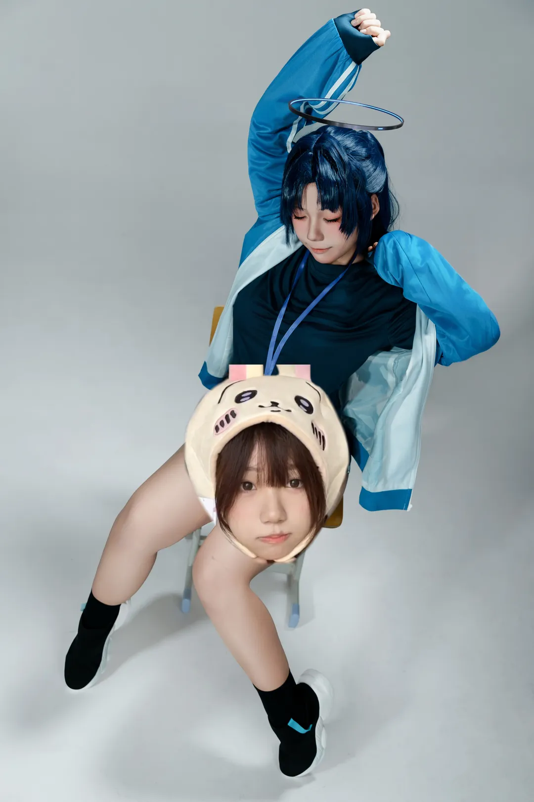 蔚蓝档案, 早濑优香cos, 排球少女, 运动系cosplay, 蓝色运动服 - 第1张