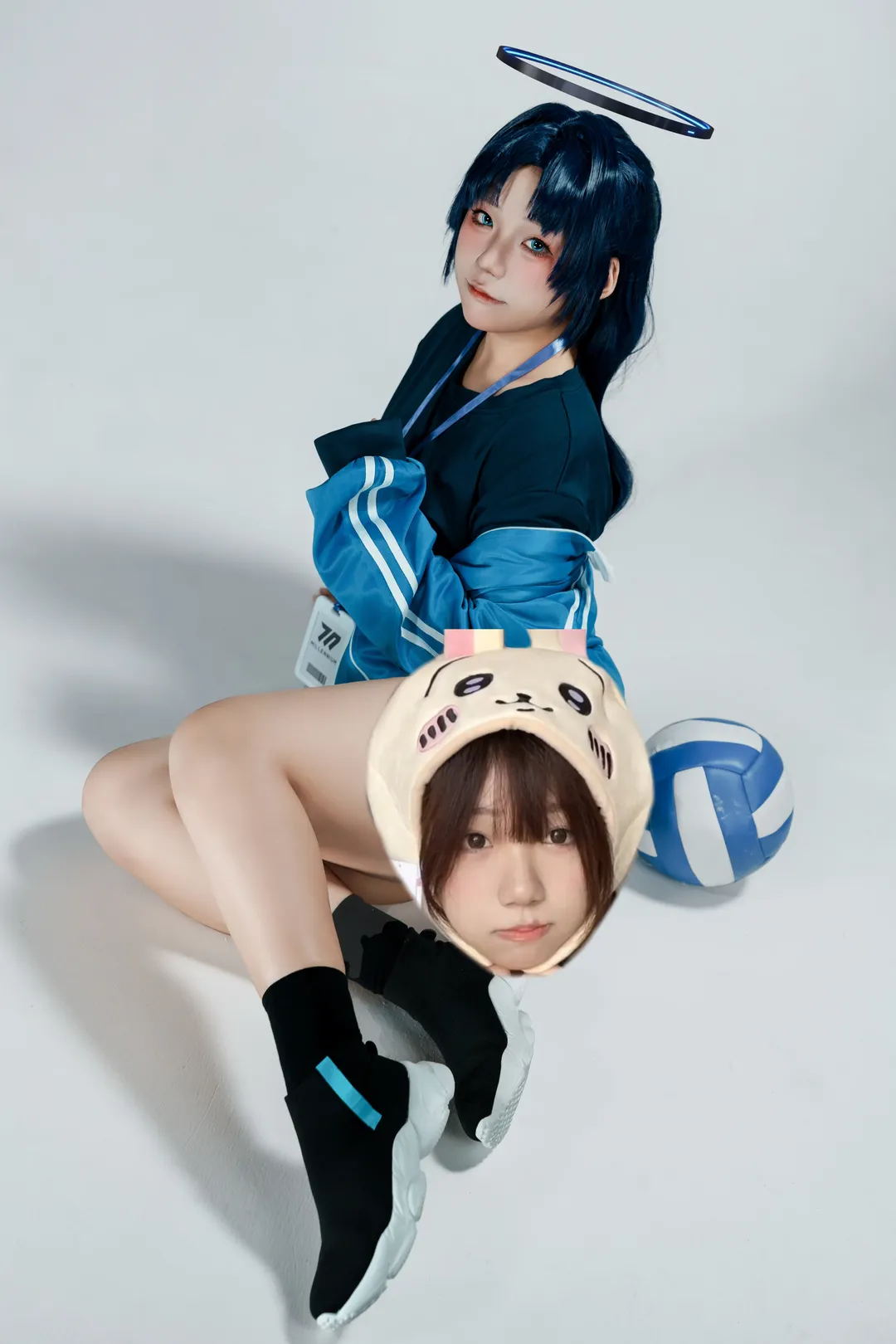 蔚蓝档案, 早濑优香cos, 排球少女, 运动系cosplay, 蓝色运动服 - 第2张