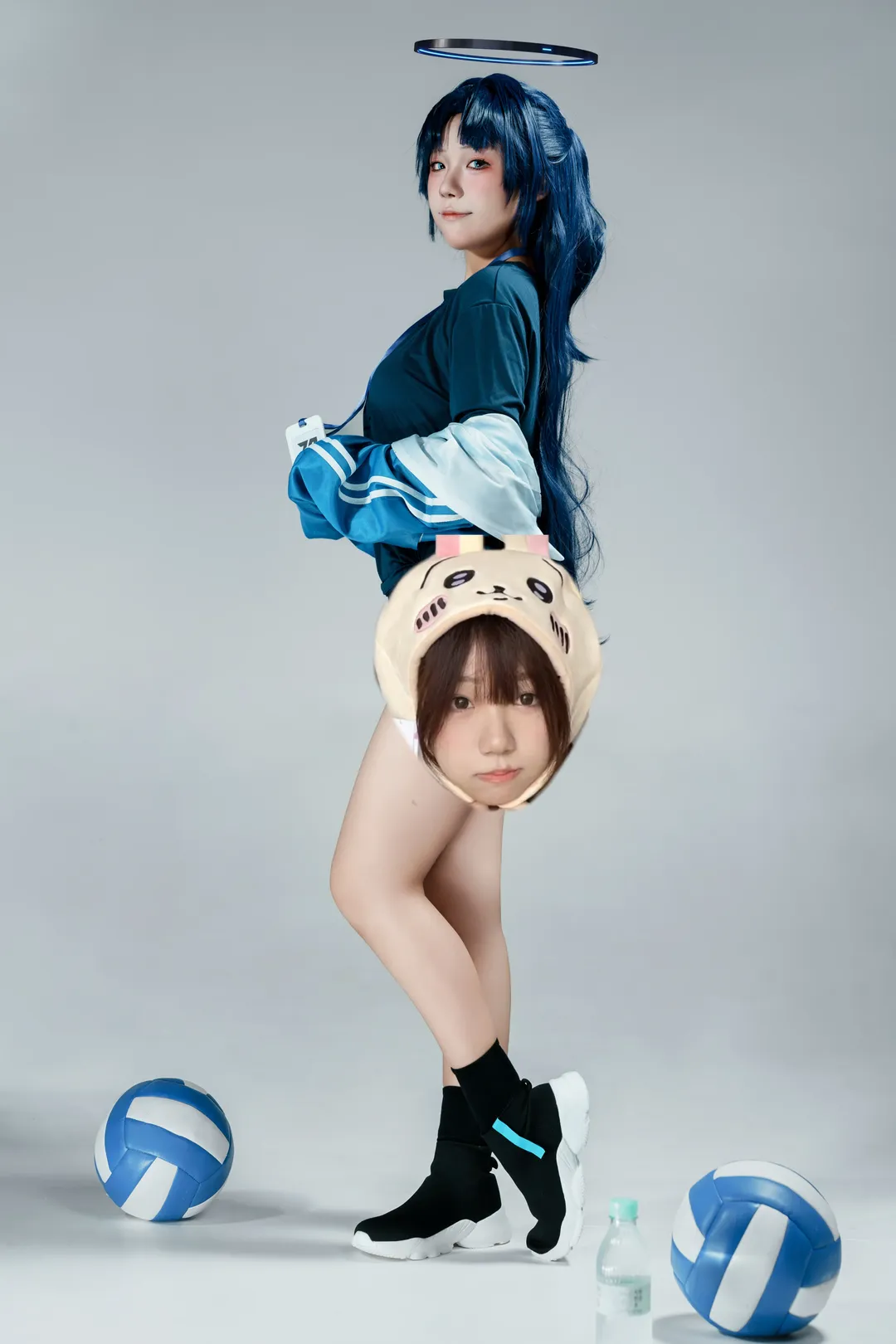 蔚蓝档案, 早濑优香cos, 排球少女, 运动系cosplay, 蓝色运动服