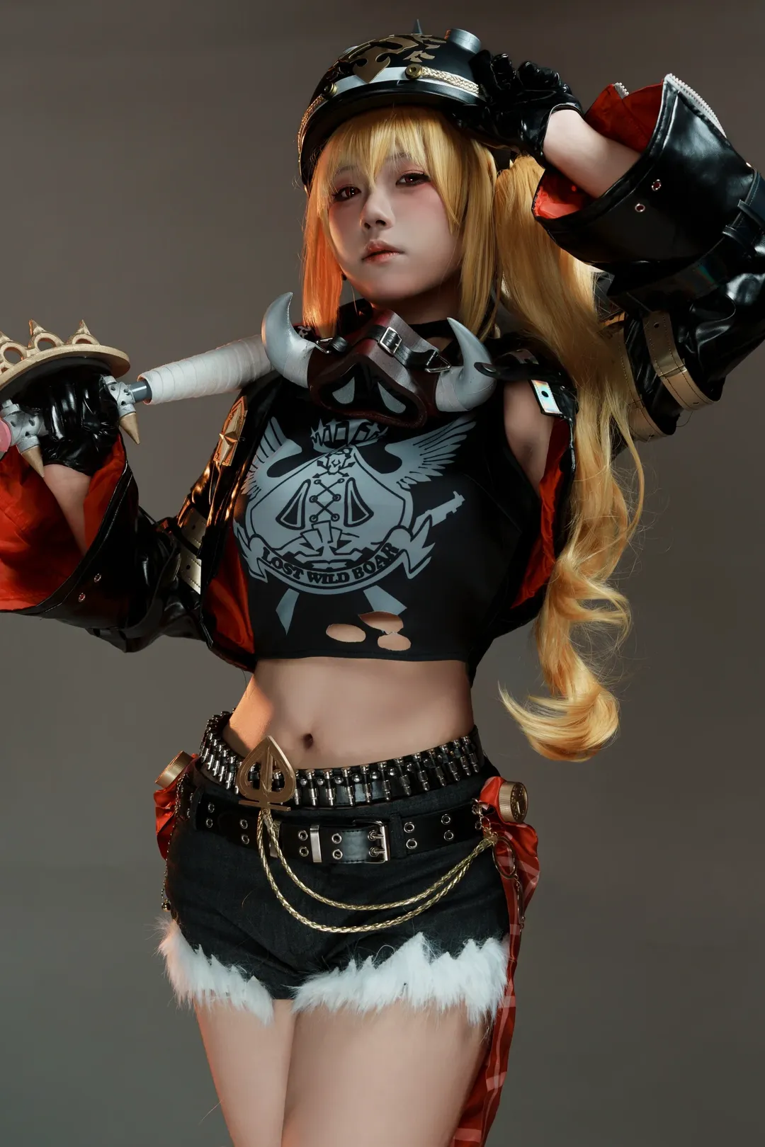 绝区零, 二次元摄影, 露西cos, 少女cosplay, 机车朋克风