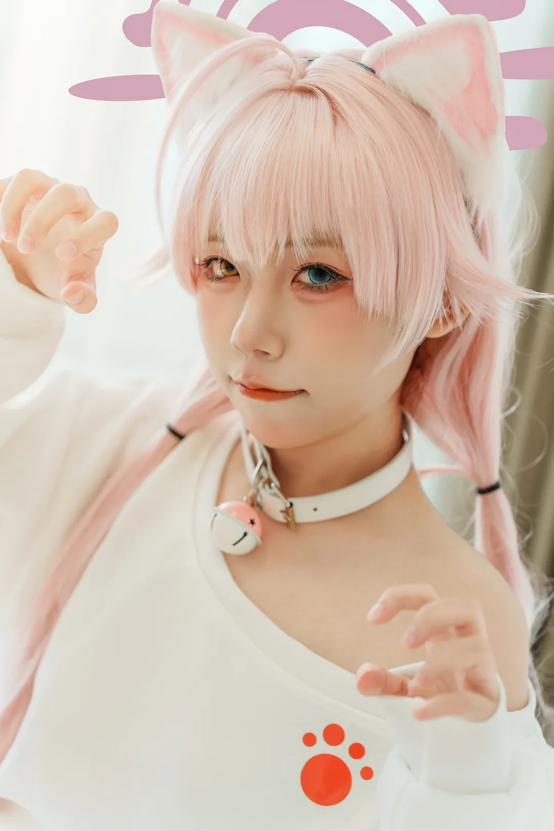 角色扮演, 蔚蓝档案, 小鸟游星野cos, 居家cos, 猫耳假发
