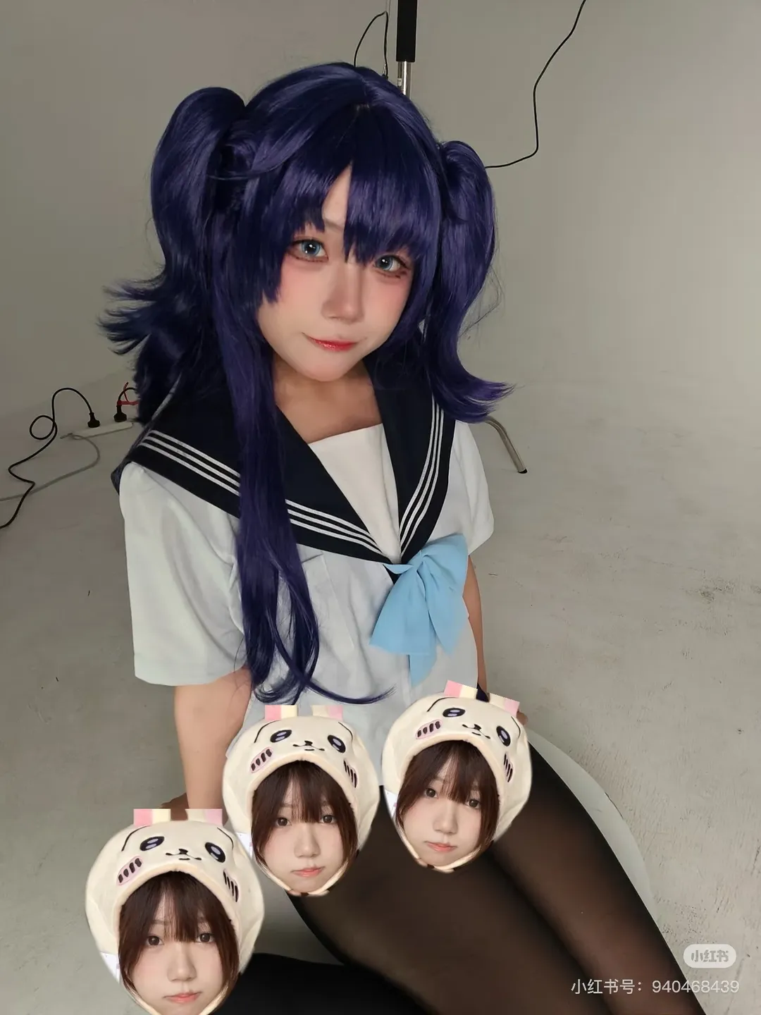 蔚蓝档案, 早濑优香cos, 黑丝cos, 水手服cos, 双马尾cosplay - 第2张