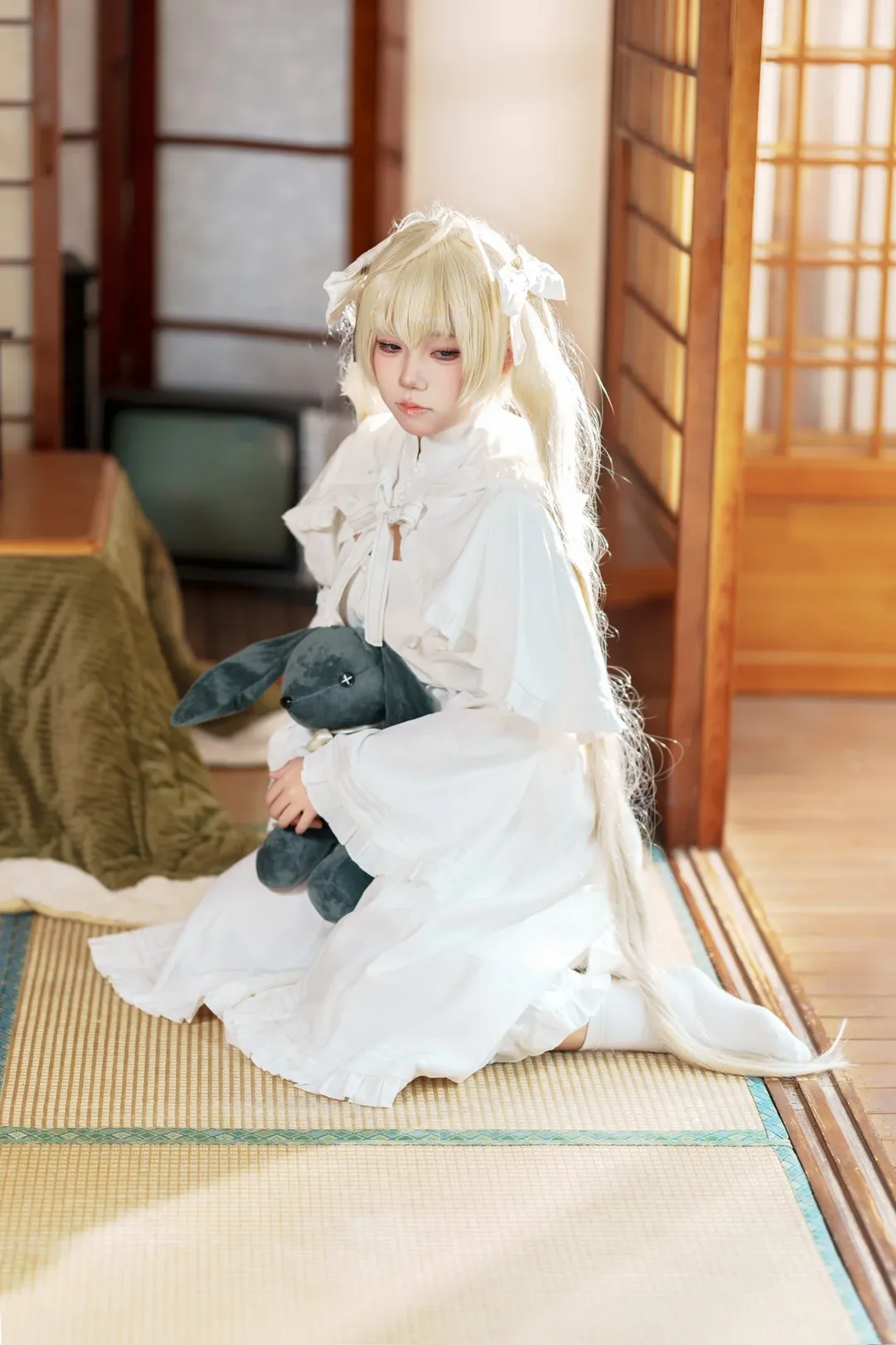 穹妹cos, 缘之空, 二次元coser, 氛围感cosplay, 日系洋装 - 第2张