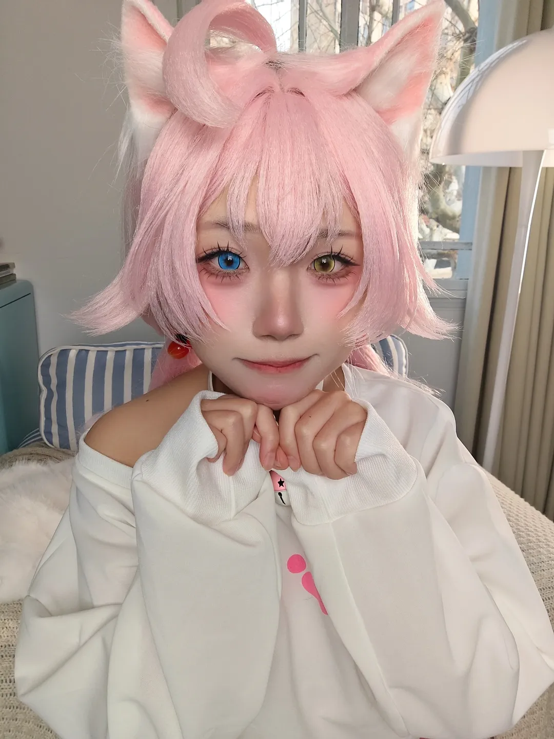 蔚蓝档案, 小鸟游星野cos, 二次元萌妹, 猫耳cos, 粉毛cosplay - 第3张