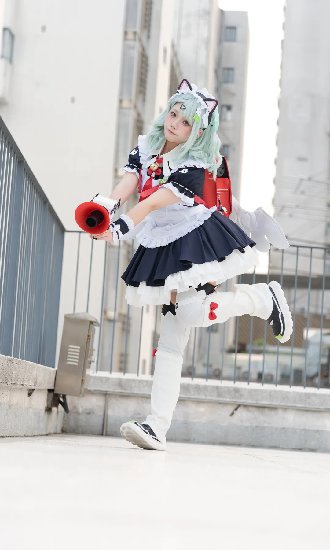 绝区零, 千夏cos, cosplay日常, 天台摄影, 猫耳女仆 - 第3张