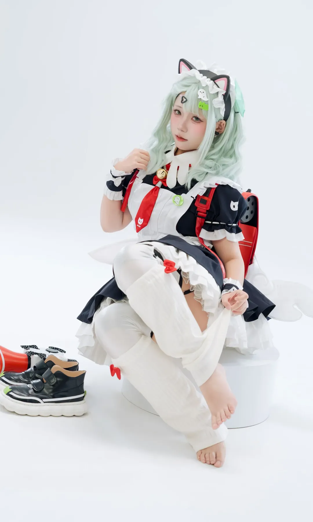 绝区零, 千夏cos, 萌妹cosplay, 猫耳女仆, 午后茶歇