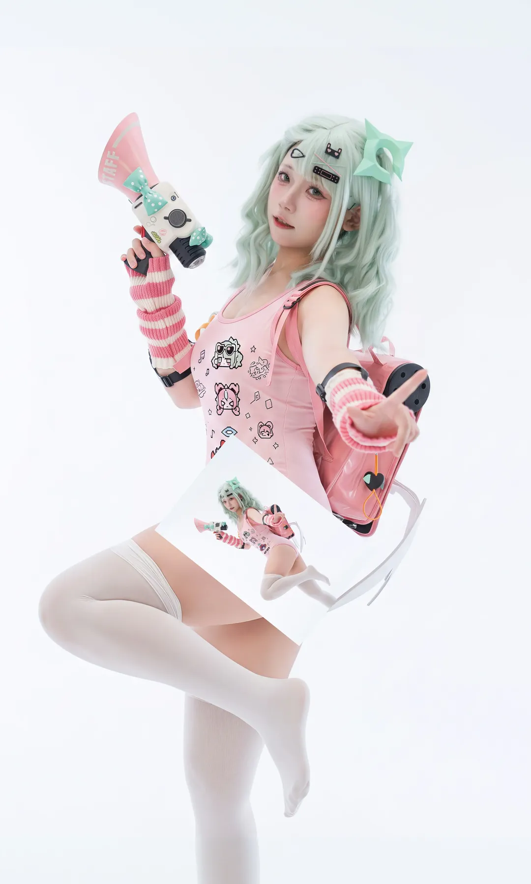Zenless Zone Zero, Anime-style photography, Sunna cosplay, Cute girl cosplay, White stockings cosplay