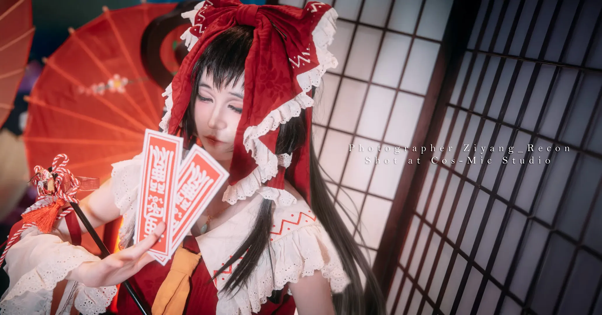 博麗霊夢コスプレ, 和風撮影, 二次元キャラクター, 東方Project, 霊夢コスプレ - 4枚目