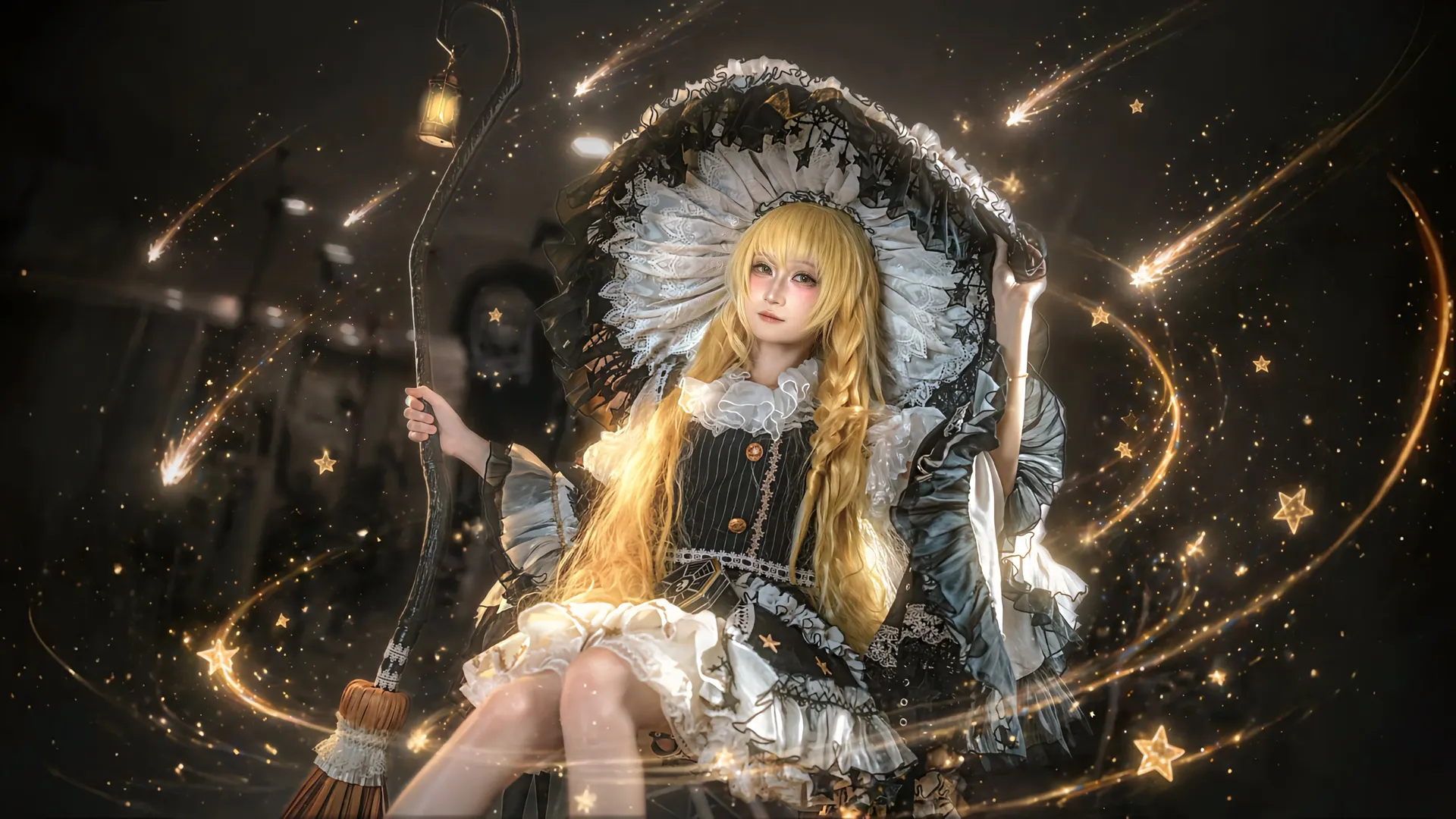 场照, 魔理沙cos, 东方Project, 东方二设, 魔法少女风
