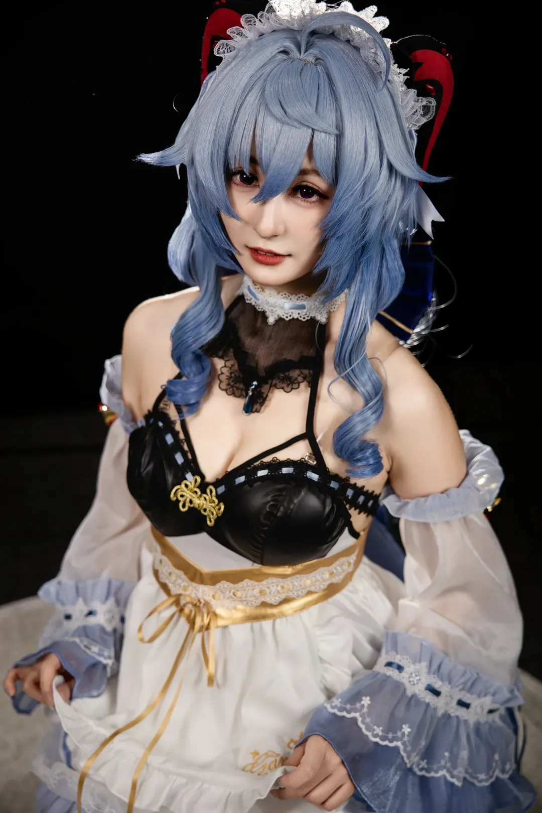 原神, 甘雨cos, 漫展场照, 二次元cosplay, 黑丝穿搭 - 第1张