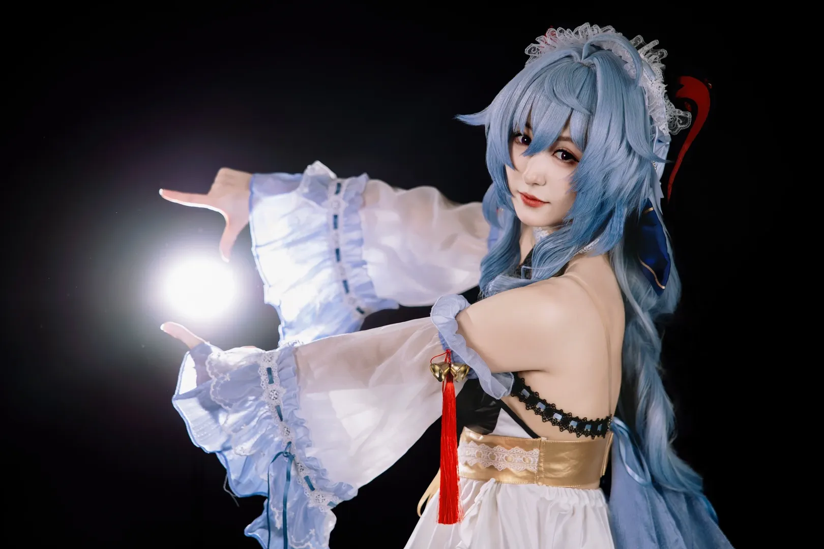 原神, 甘雨cos, 漫展场照, 二次元cosplay, 黑丝穿搭 - 第2张