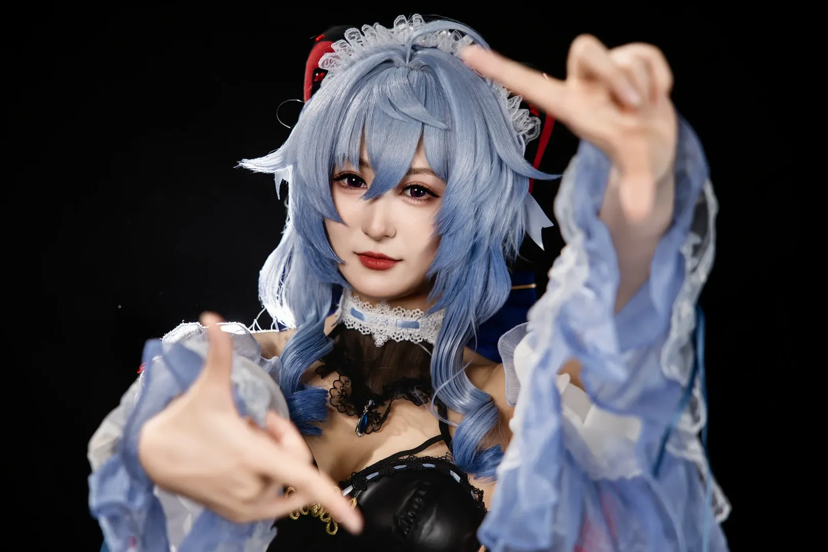 原神, 甘雨cos, 漫展场照, 二次元cosplay, 黑丝穿搭 - 第3张