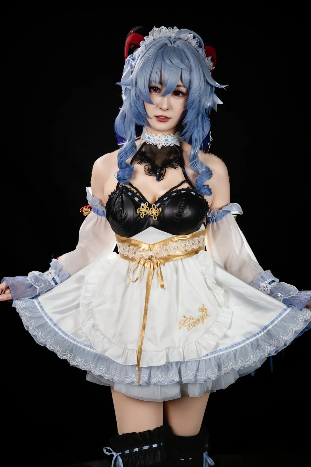 原神, 甘雨cos, 漫展場照, 二次元cosplay, 黑絲穿搭