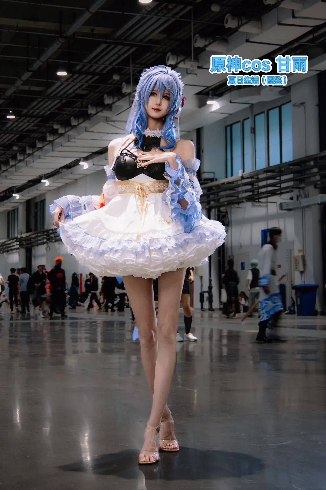 原神, 甘雨 コスプレ, イベント撮影, 二次元ファッション, 肌色ストッキング美脚 - 1枚目