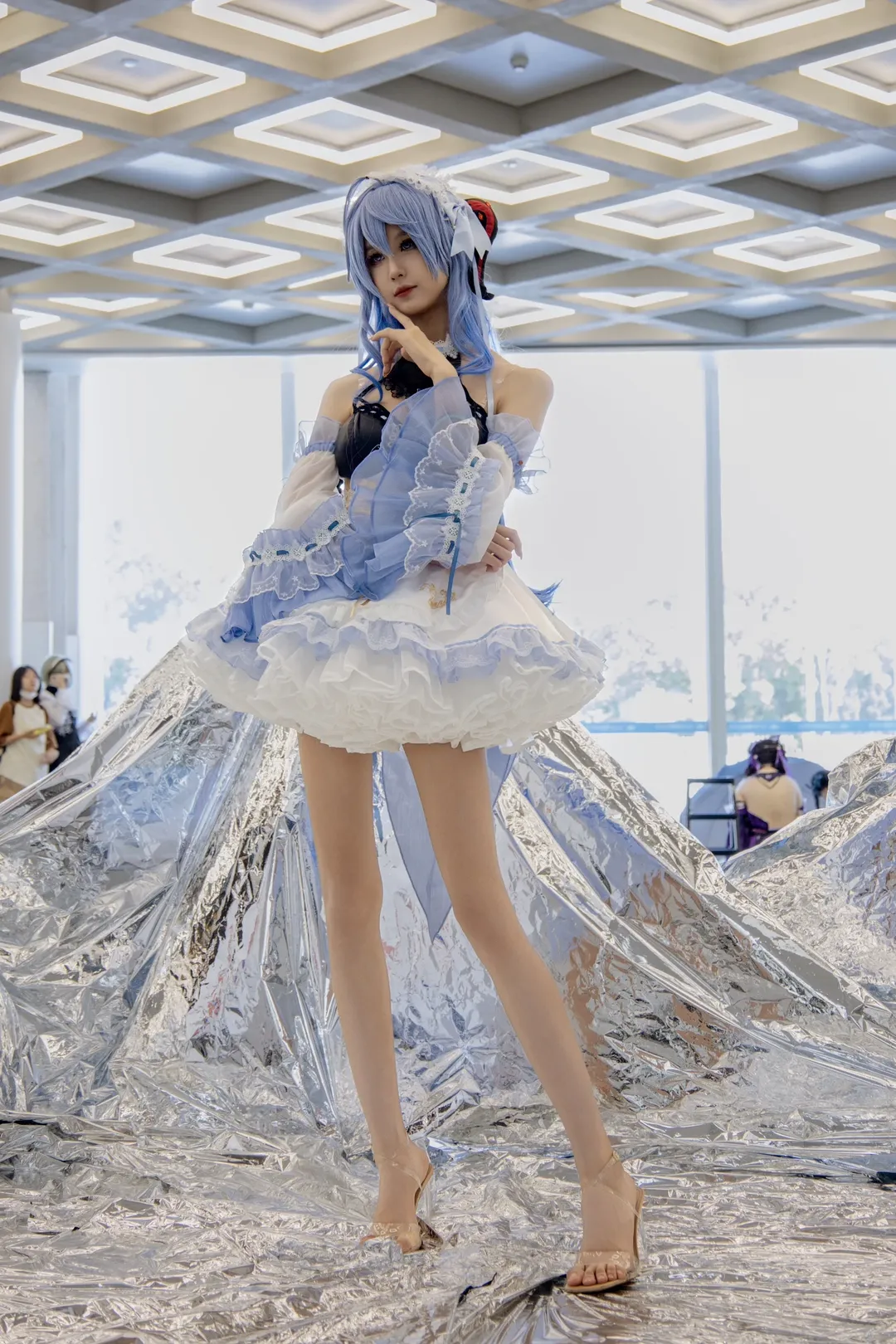 原神, 甘雨 コスプレ, イベント撮影, 二次元ファッション, 肌色ストッキング美脚 - 3枚目