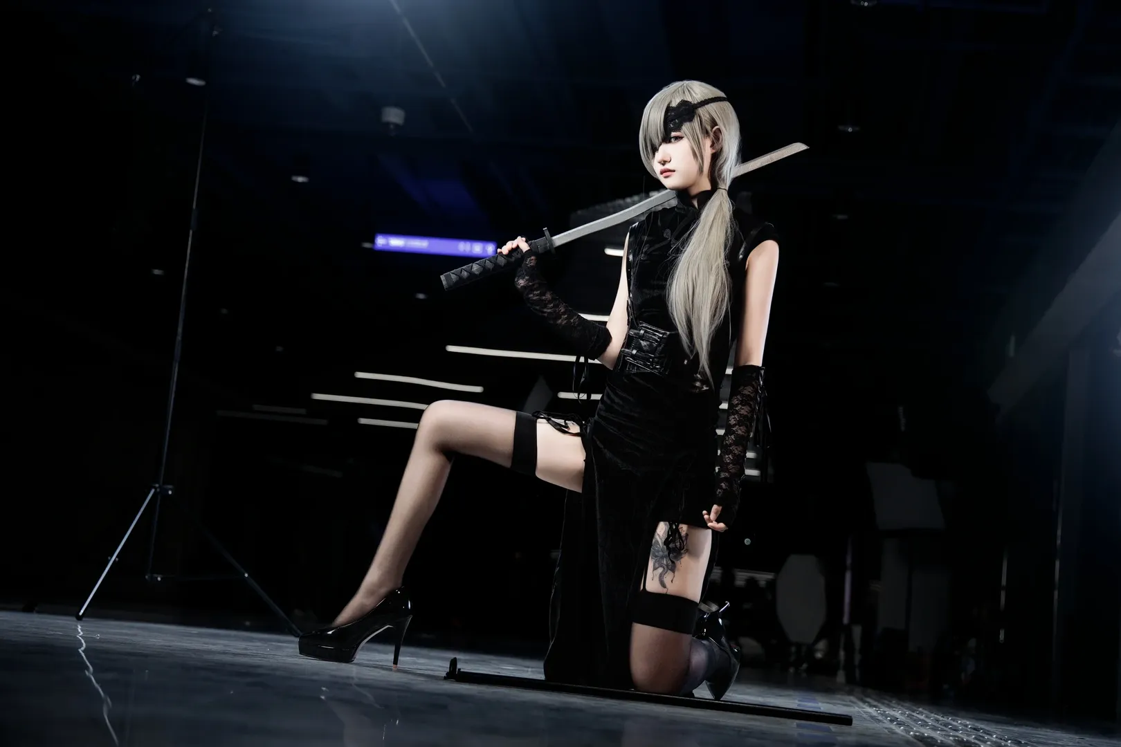 cosplay, 漫展场照, 电锯人, 黑丝穿搭, 光熙cos
