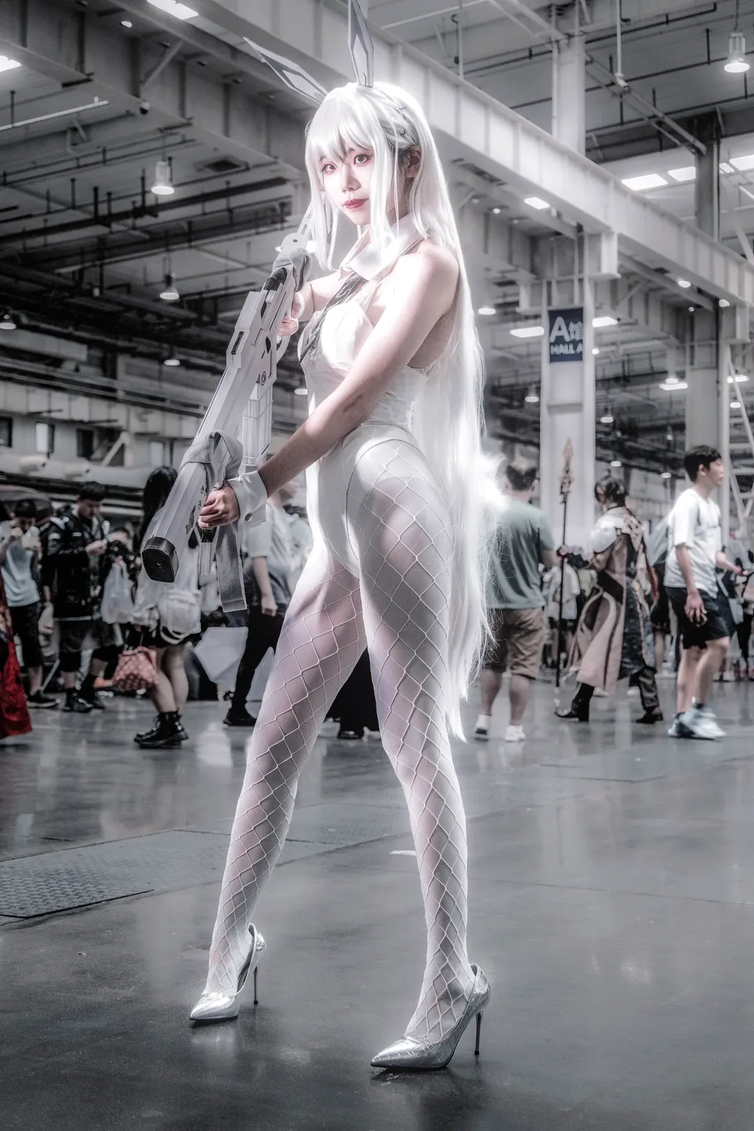 兔女郎, 漫展场照, 布兰儿cos, 胜利女神nikke, cosplay摄影