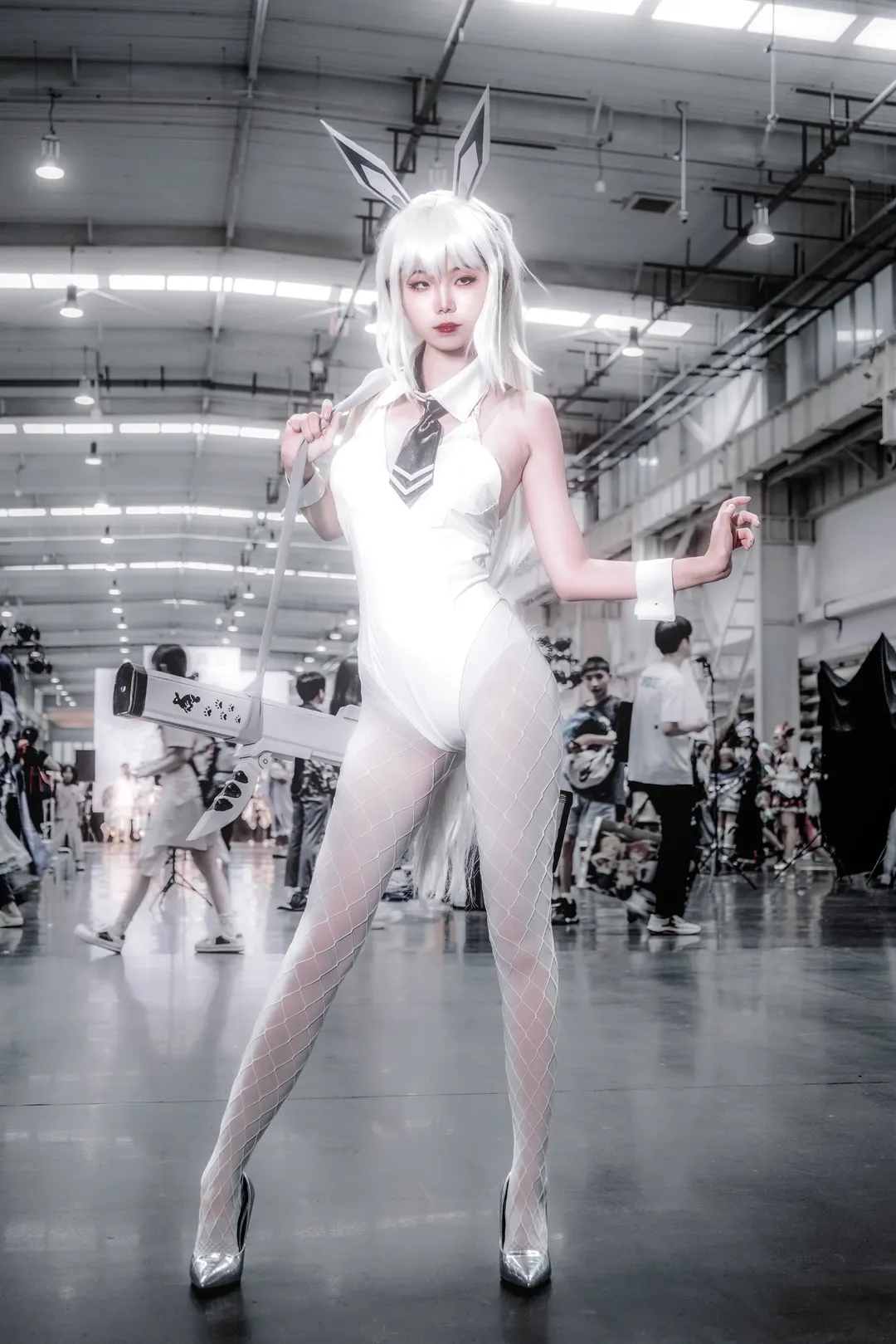 兔女郎, 漫展场照, 布兰儿cos, 胜利女神nikke, cosplay摄影 - 第2张