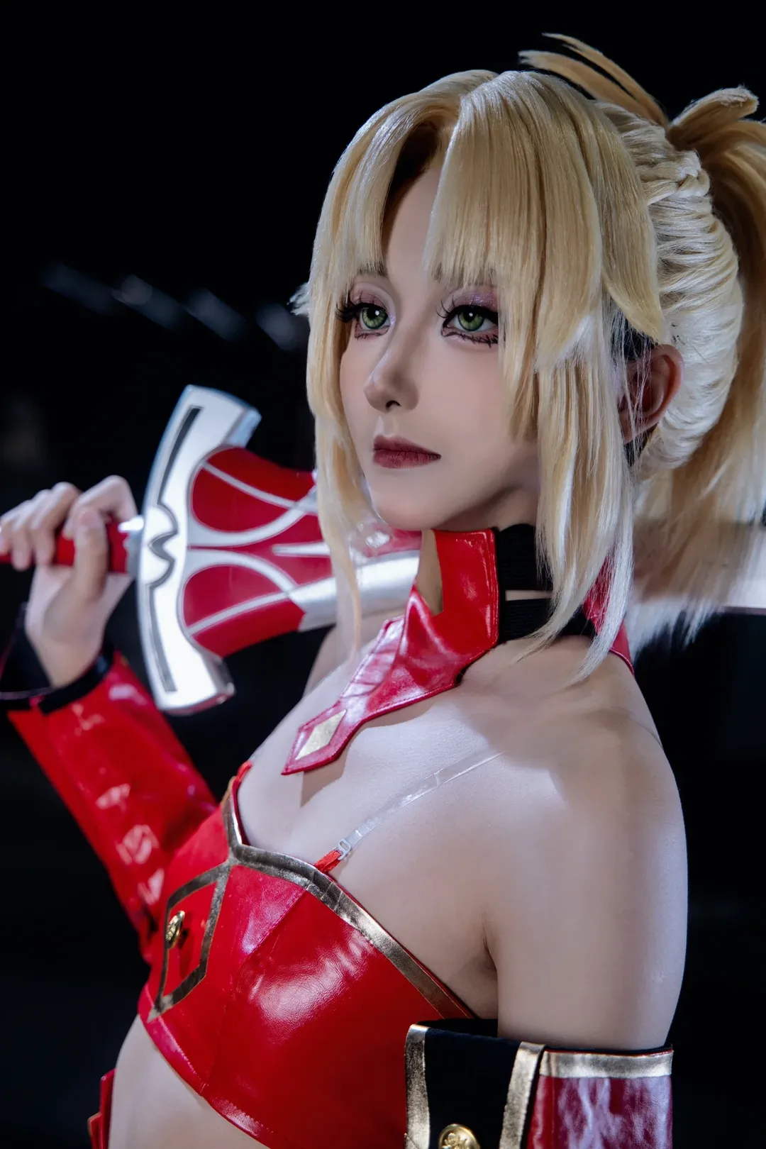 二次元, 漫展, Fate, 黑丝, 莫德雷德cos - 第3张
