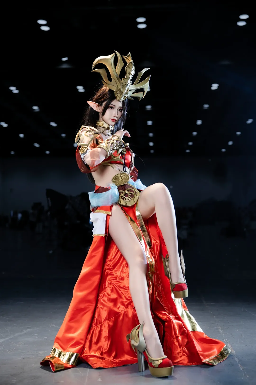 cosplay, 漫展, 斗破苍穹, 美杜莎cos, 高开叉长裙 - 第1张