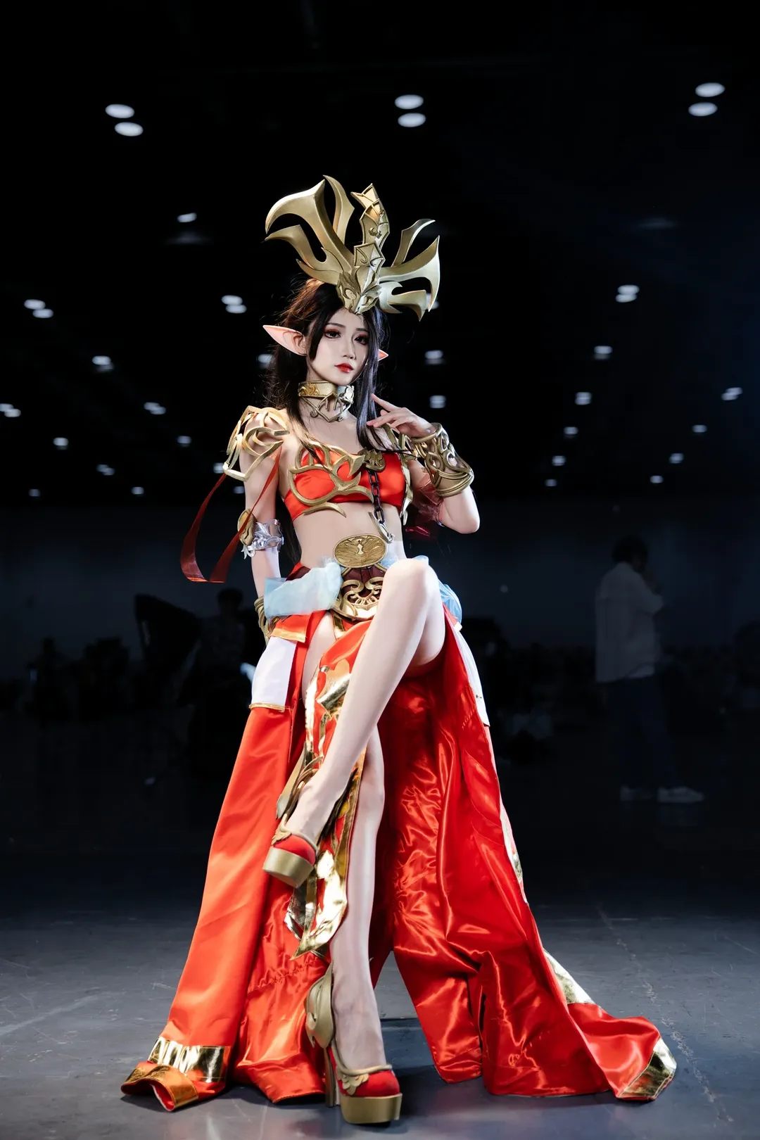 cosplay, 漫展, 斗破苍穹, 美杜莎cos, 高开叉长裙