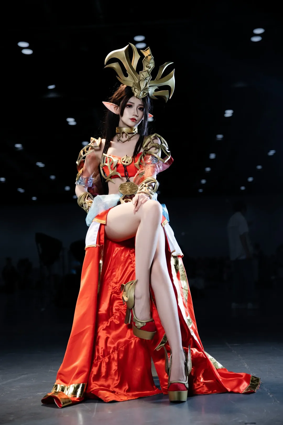 cosplay, 漫展, 斗破苍穹, 美杜莎cos, 高开叉长裙 - 第3张