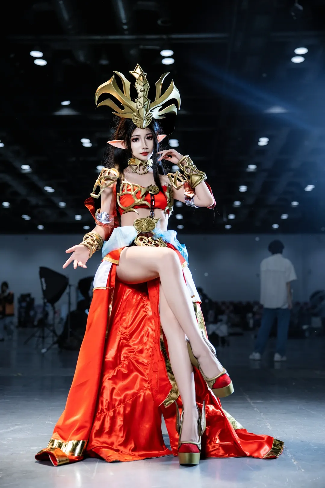 cosplay, 漫展, 斗破苍穹, 美杜莎cos, 高开叉长裙 - 第4张