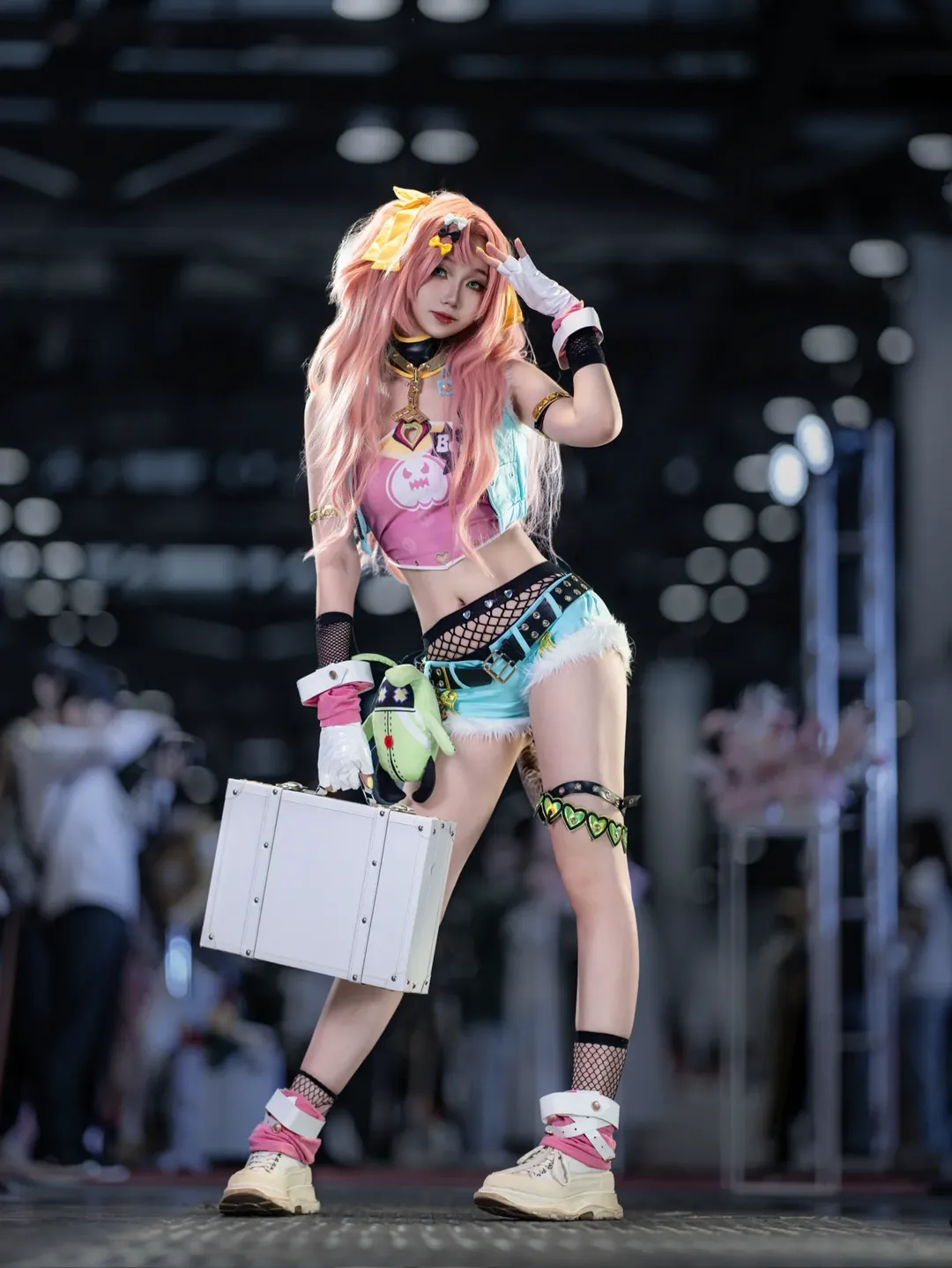 绝区零, 漫展返图, 二次元cosplay, 妮可cos, 渔网袜穿搭