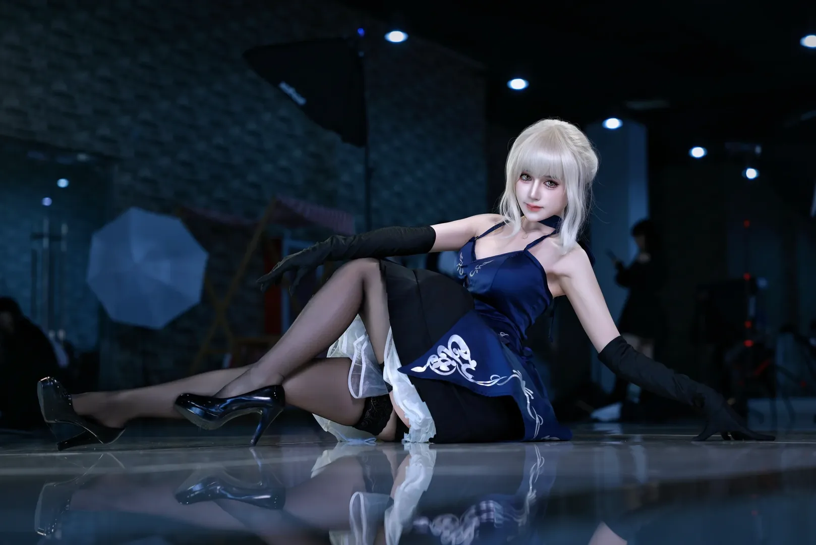 漫展场照, fgo, 黑丝, 黑呆, Sabercos
