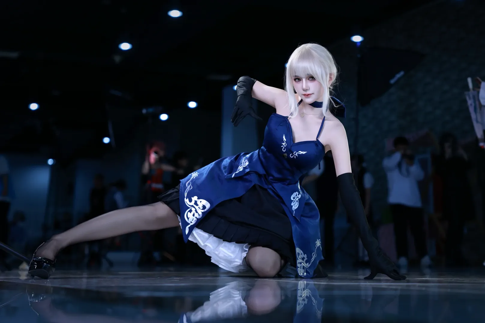 イベント写真, Fate/Grand Order, 黒ストッキング, 黒Saber, セイバーコス - 4枚目